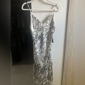 Brand New Black and White Slip Dress